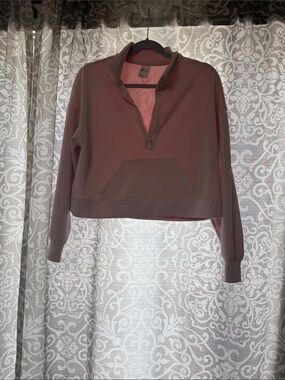 All in Motion Women's Quarter-Zip Pullover Sweatshirt - Dusty Pink